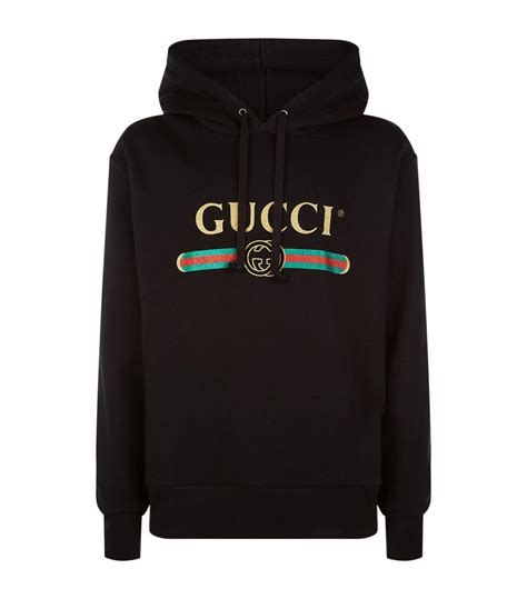 gucci gold black sweatshirt|gucci trim tan hoodie.